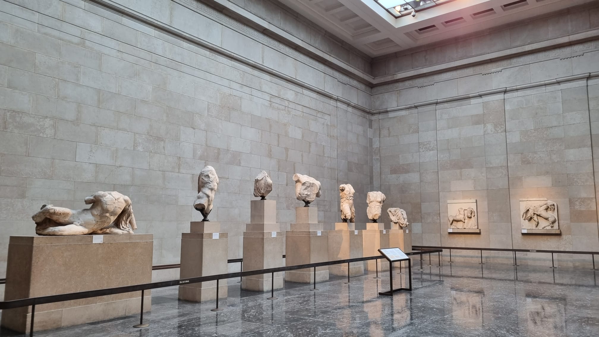 British Museum Parthenon Galleries reopen, Monday 13 December